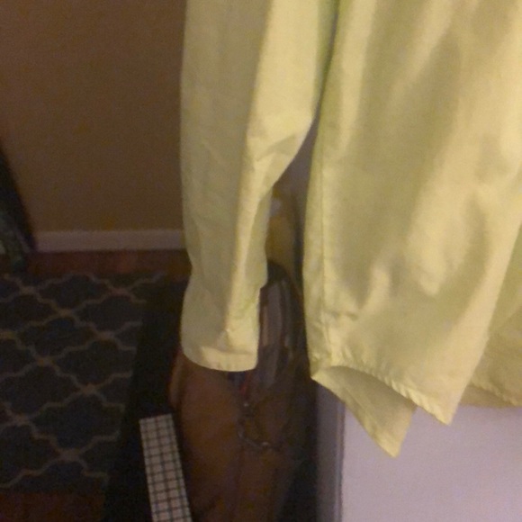 Bright green button down size large - Picture 5 of 5